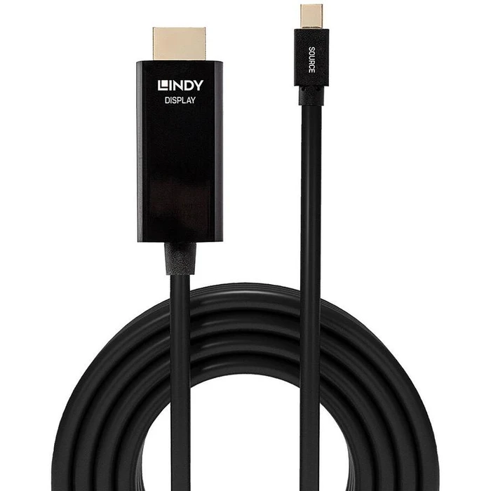 Καλώδιο MiniDisplayport Lindy to HDMI 4K30 (DP: passiv) 1m