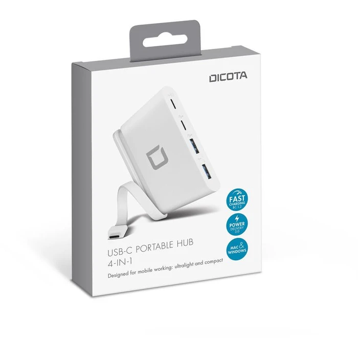USB Hub Dicota USB-C Portable Hub 4-in-1