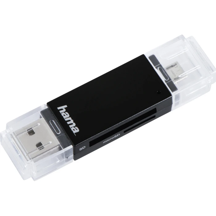 Card Reader Hama USB 2.0 OTG Basic SD/microSD black