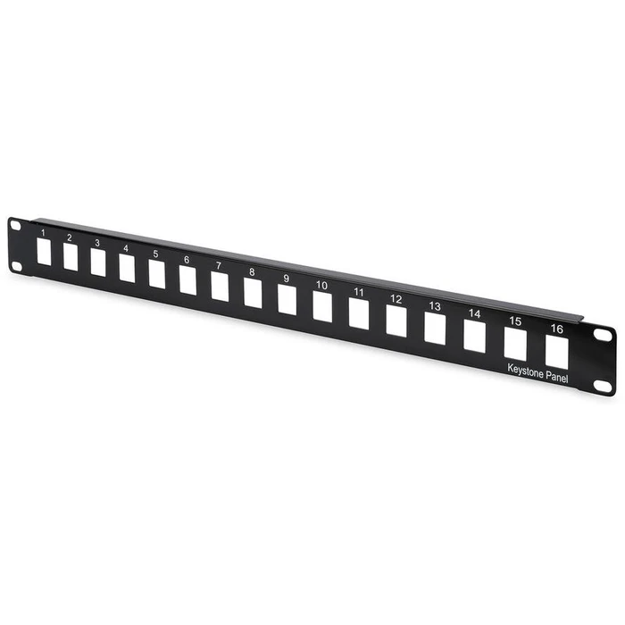 Patch Panel Digitus 1HE 16-Port unshielded Black