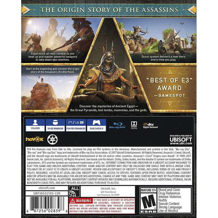 Παιχνίδι PS4 ASSASSINS CREED: ORIGINS