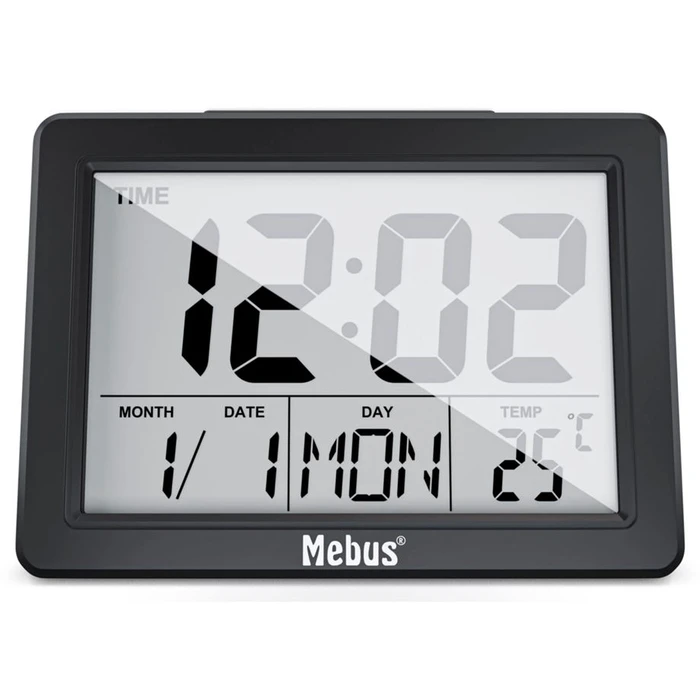 Ρολόι Ξυπνητήρι Mebus 25739 Quartz Black