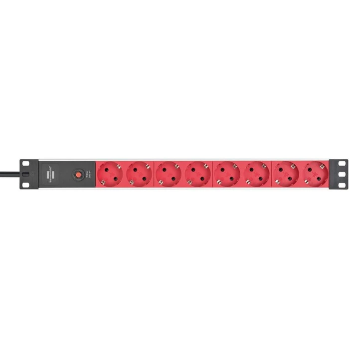 Πολύπριζο Brennenstuhl Alu-Line 48,3cm 8-fold 2m red
