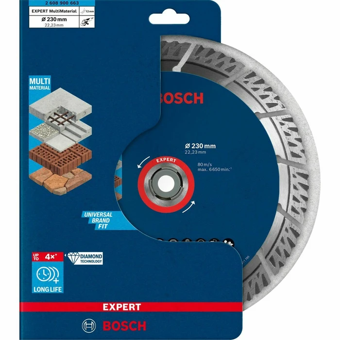 Δίσκος Κοπής Bosch EXPERT Multi Material Diamant 230x22.23x2.4x15