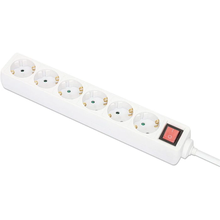 Πολύπριζο Manhattan 6way, 2m White