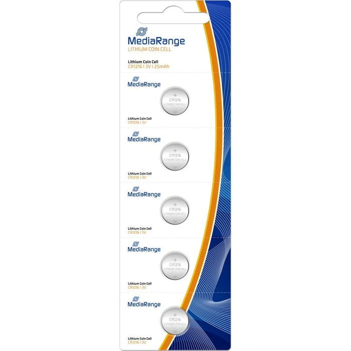 Μπαταρίες Ρολογιών MediaRange Blister Lithium/CR1216 3V 5pcs.