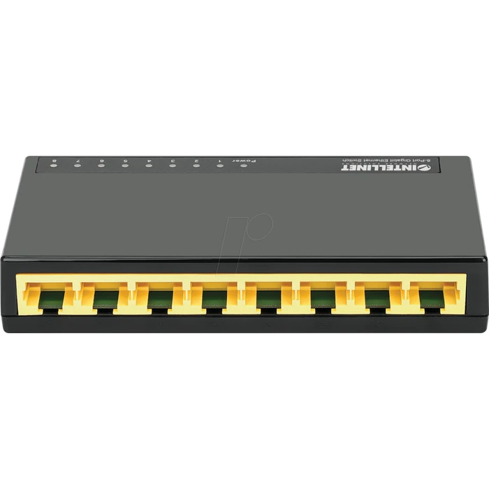 Network Switch Intellinet Desktop 8-Port Gigabit Ethernet Black