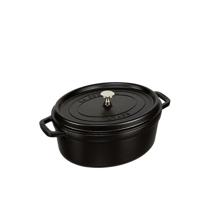 Γάστρα Staub Oval Cocotte, 29cm cast iron, black