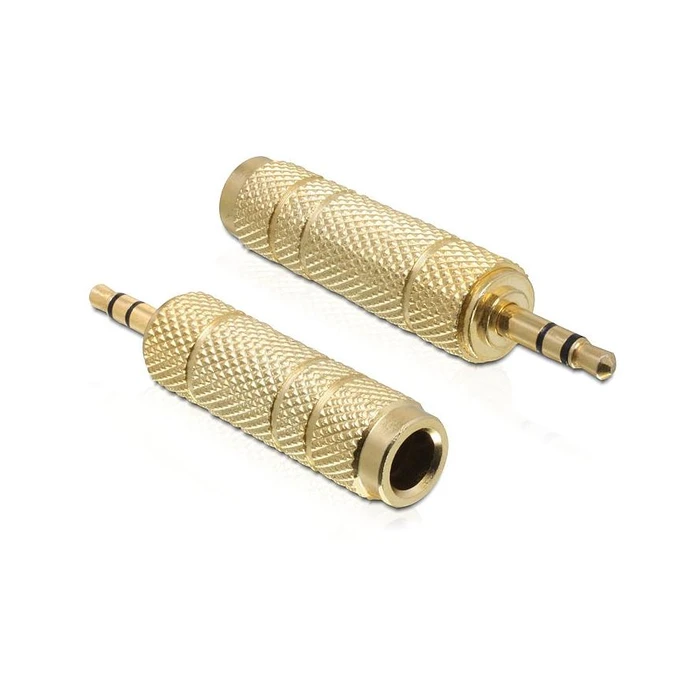 Αντάπτορας 3.5 Delock to 6,3mm male / female gold
