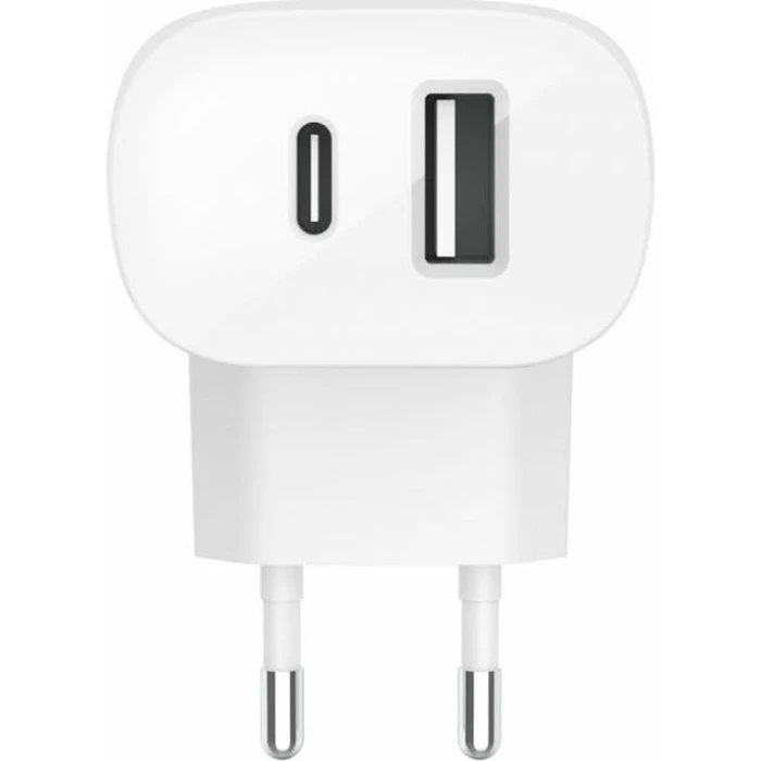 Φορτιστής Πρίζας Belkin Dual 37W USB-C 25W PD + USB-A WCB007vfWH