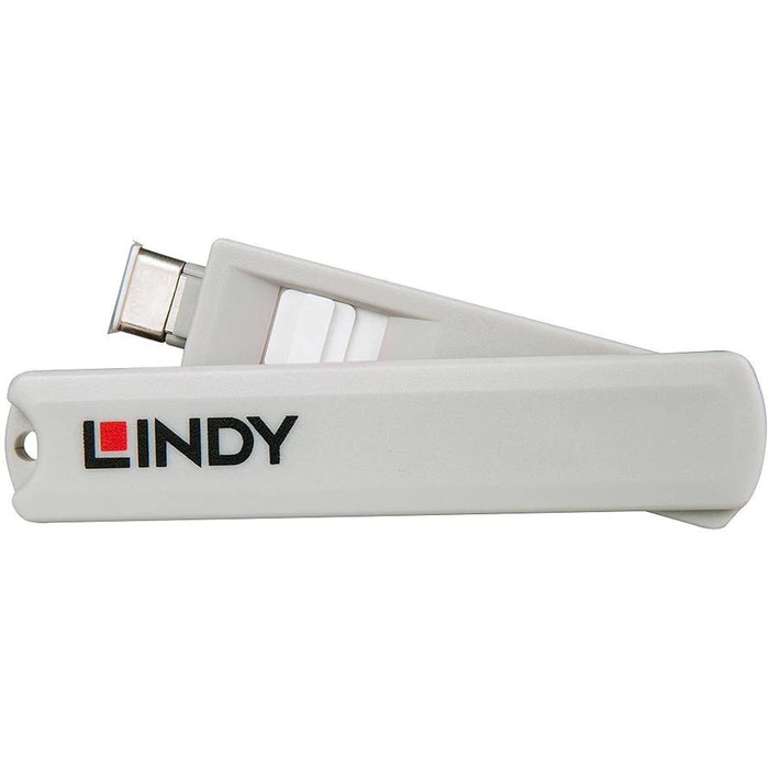 Kλειδαριά Lindy USB Typ C Port lock white