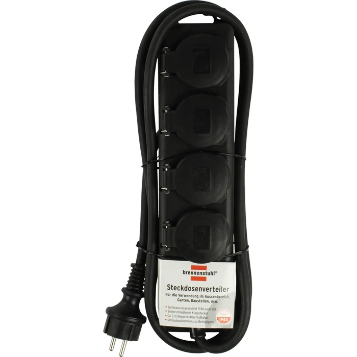 Πολύπριζο Brennenstuhl Extension Lead 4-fold black 2m