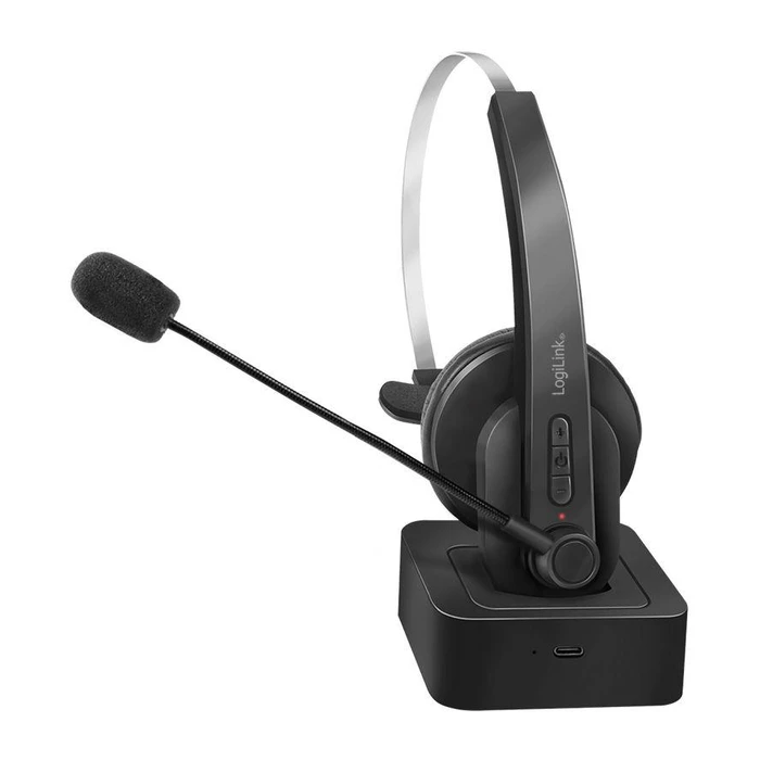 Multimedia Headsets LogiLink Mono m.headband & charging stand