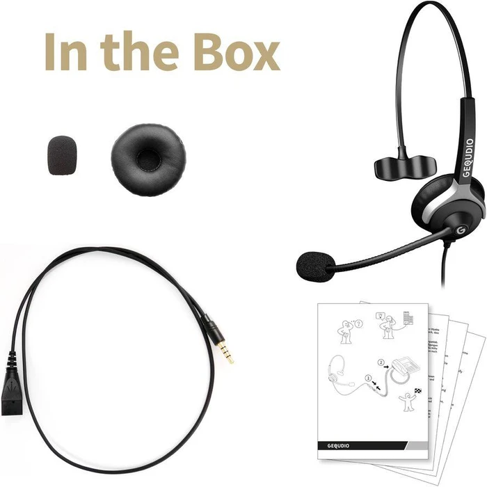 Headset GEQUDIO 1-ear with 2,5mm jack