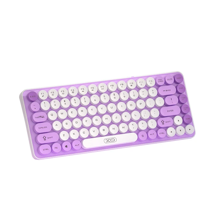 XO Wireless Bluetooth Tri Colour Keyboard Purple KB 12