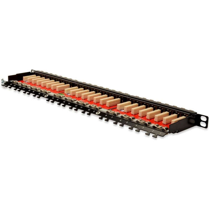 Patch Panel Digitus 0,5HE 24-Port Cat6a shielded Black