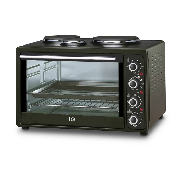 IQ ΗΛΕΚΤΡΙΚΟ ΦΟΥΡΝΑΚΙ 45lt ΜΕ 3 ΕΣΤΙΕΣ KC-1241 BLACK