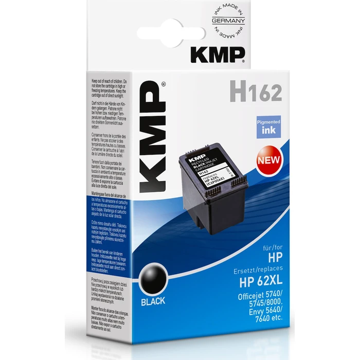 Μελάνι Συμβατό KMP H162 black for HP C2P05AE 62 XL