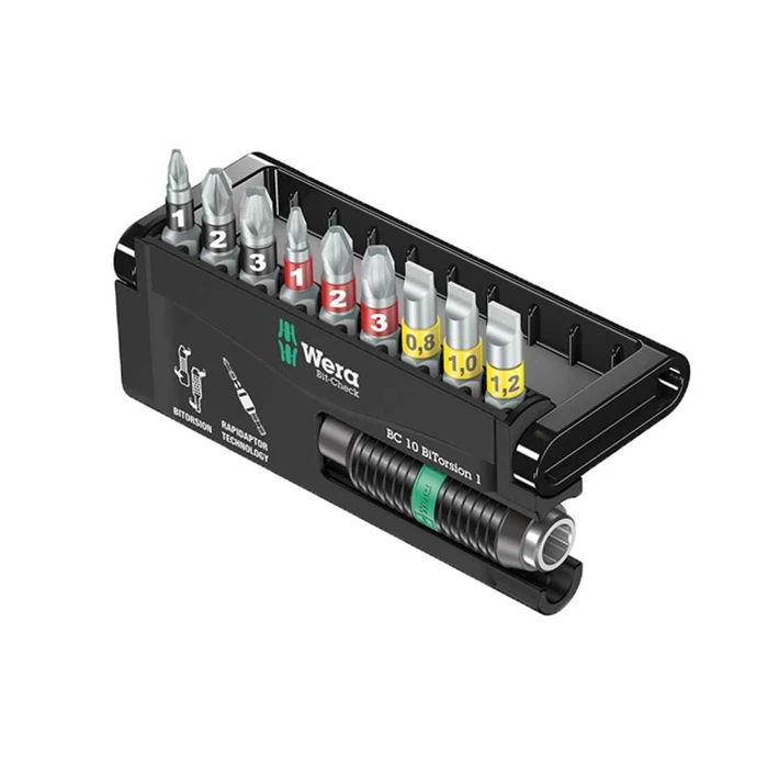 Σετ Μύτες Wera Bit-Check 10 BiTorsion 1