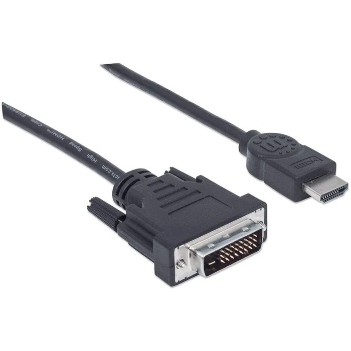 Καλώδιο HDMI Manhattan A -> DVI(24+1) M/M 1.80m sw