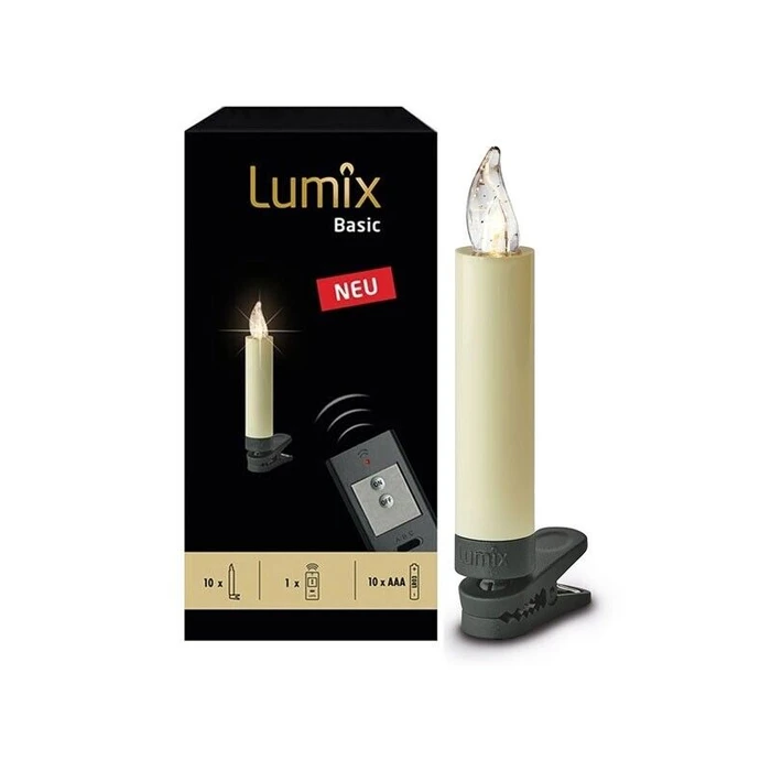 Φωτάκια Κεράκια Krinner Basic Mini Superlight 10pcs Basic Set Ivory