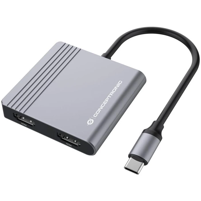 Docking Station Conceptronic USB-C->2xHDMI,USB-C PD,1xUSB3.0 0.25 gr