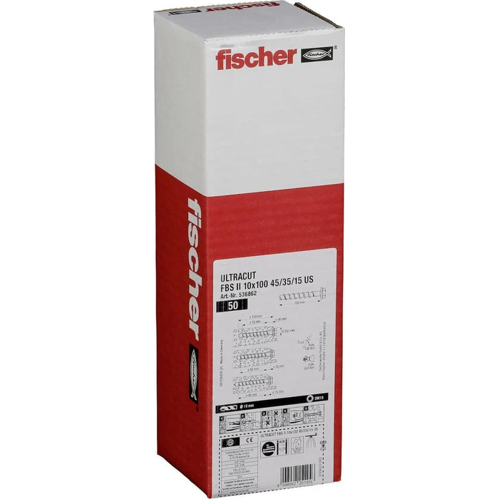 Ούπα Fischer ULTRACUT FBS II 10x100 45/35/15 US 50 pcs