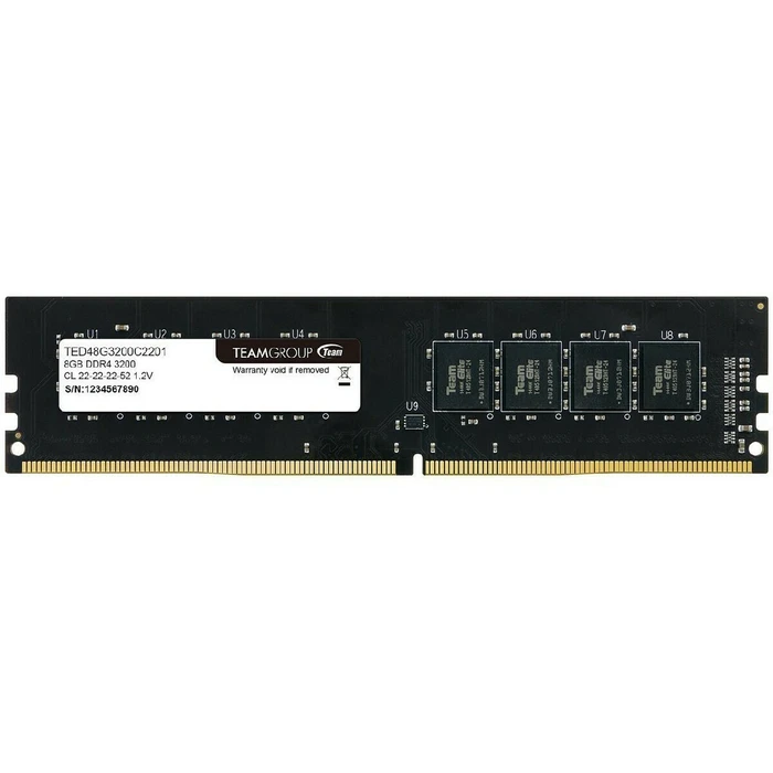 Μνήμη RAM Σταθερού DDR4 8GB TeamGroup 3200 UCL22
