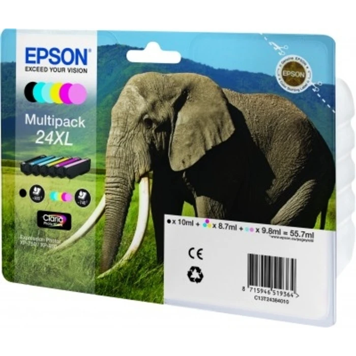 Μελάνι Epson 24XL Multipack - 6-pack - XL - black, yellow, cyan, magenta, light magenta, light cyan