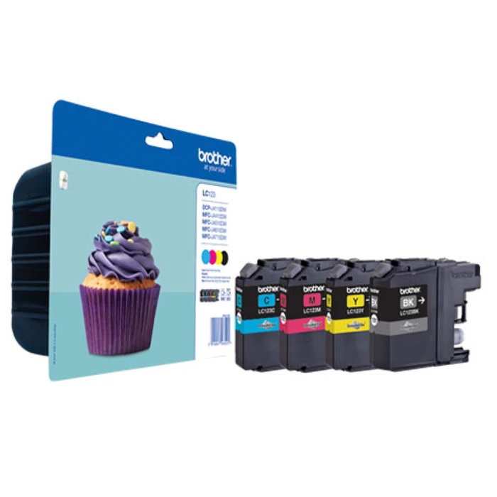Μελάνι Brother LC123 Value Pack - 4-pack - high yield - black, yellow, cyan, magenta