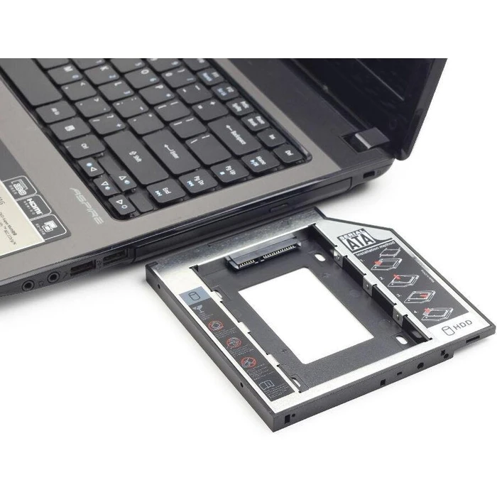 Θήκη για σκληρό δίσκο Gembird for 2.5" drive to 5.25", 12 mm