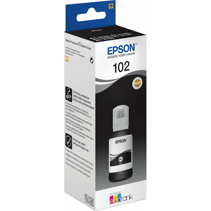 Μελάνι Epson EcoTank black T 102 127 ml T 03R1