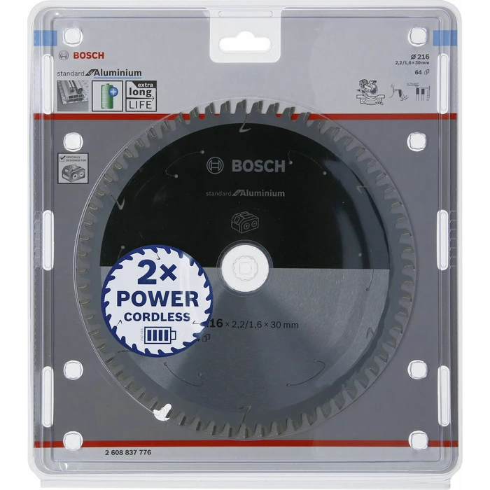 Δίσκος Κοπής Bosch Circ. Saw Blade ST AL B 216x30 T64