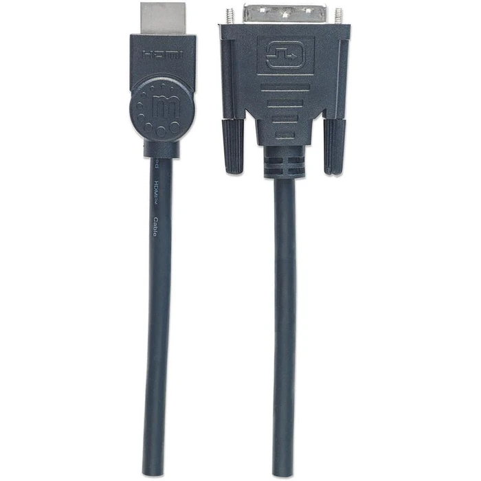 Καλώδιο HDMI Manhattan 1.3 to DVI-D DualLink M/M 3.0m bulk