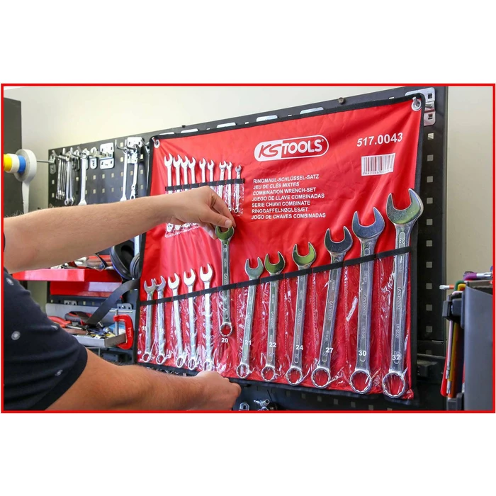 Σετ Γερμανοπολύγωνα KS Tools Ring Spanner-Set angled 21-pieces 6-32mm 517.0043