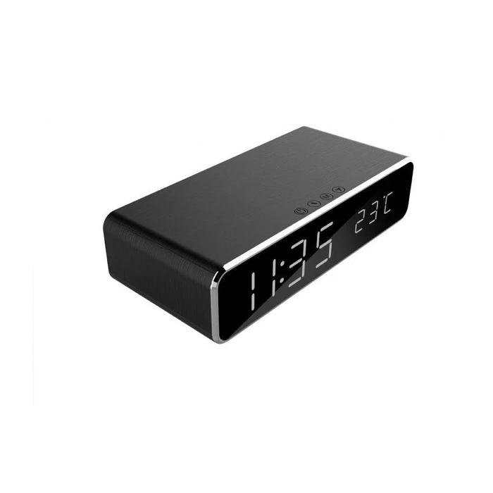 Ρολόι Ασύρματος Φορτιστης GEMBIRD digital alarm clock black