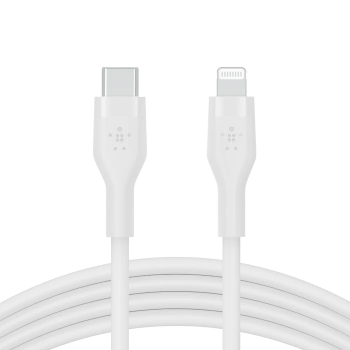 Καλώδιο USB Belkin Flex Lightning/USB-C 15W 3m, mfi, 15W, white CAA009bt3MWH