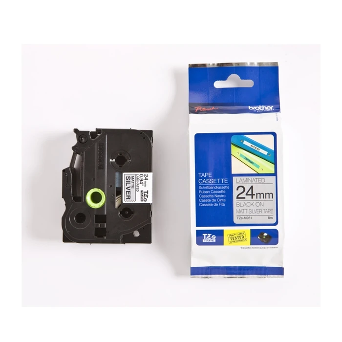 Ταινία Ετικετογράφου Brother P-touch TZe-M951 - 24mm x 8m - Black on Matte Silver