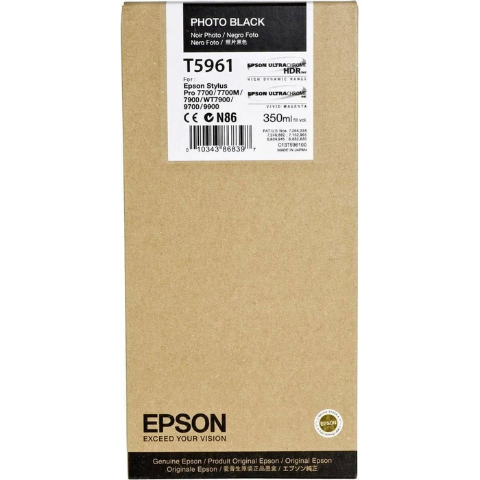 Μελάνι Epson photo black T 596 350 ml T 5961
