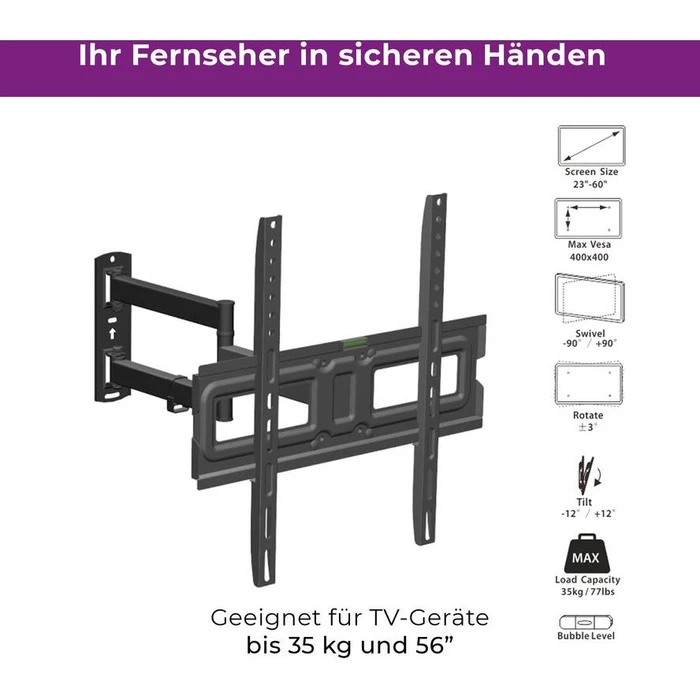 Βάση Τηλεόρασης Ultron Flat Screen 32-60" Angle/Tilt WM200