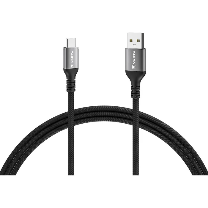 Καλώδιο USB Varta Speed Charge & Sync USB-A to USB-C black 2m 60W