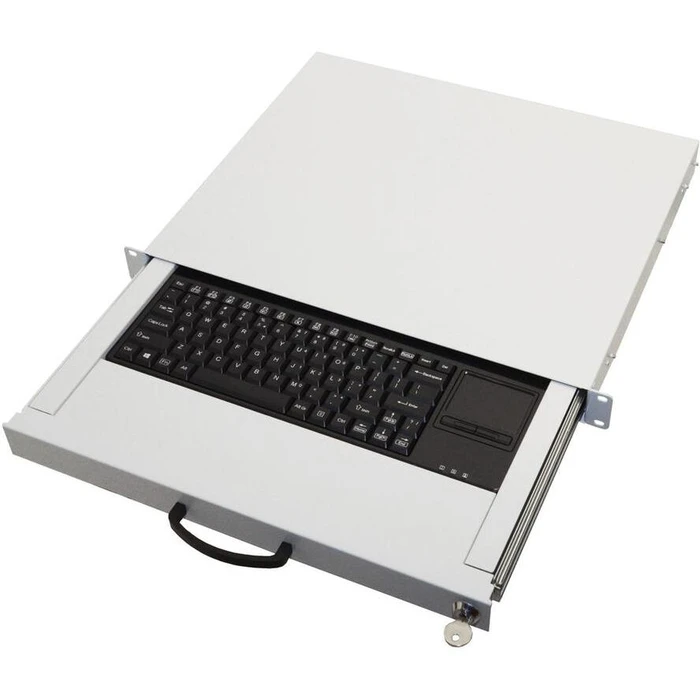 Πληκτρολόγιο Για Καμπίνα Δικτύου Aixcase 19" Rack 1U US Touchpad USB lightgray