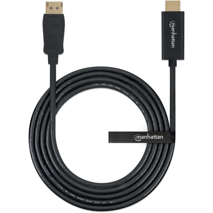 Καλώδιο DisplayPort Manhattan 1080p to HDMI Black 1m