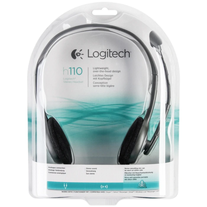 Multimedia Headsets Logitech H 110 Stereo silver retail