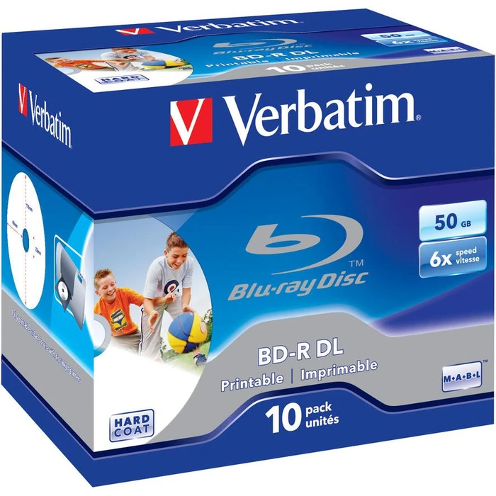 BD-R Verbatim 50GB 10pcs Jew.C 6x Wide printable