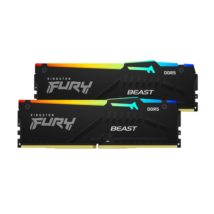 Μνήμη RAM Σταθερού DDR5 32GB Kingston D5 5600 C40 FURY Beast RGB K2