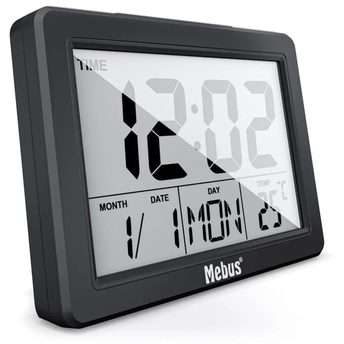 Ρολόι Ξυπνητήρι Mebus 25739 Quartz Black