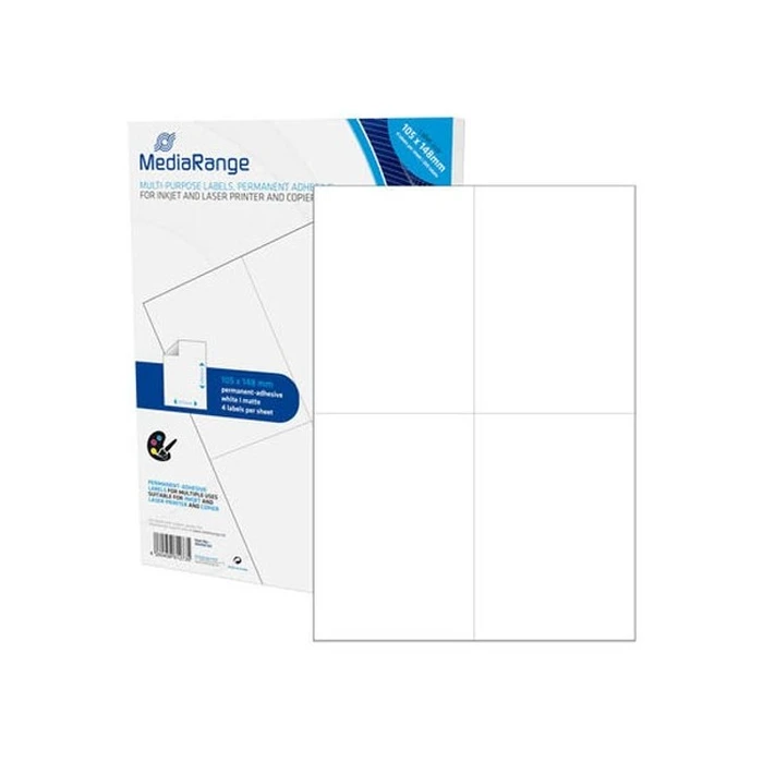 Ετικέτες MediaRange White 105x148mm 200 pieces