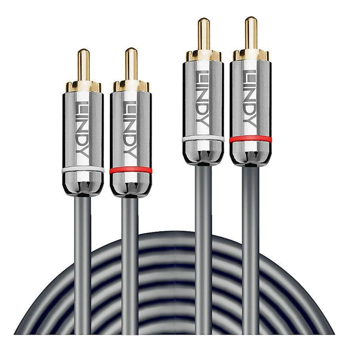 Καλώδιο RCA Lindy Dual Phono 3.5mm Cromo line 2m