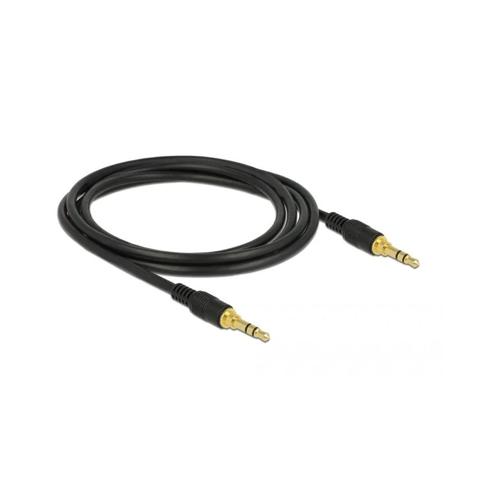 Καλώδιο Ήχου Delock 3.5mm 3Pin M > M 2.0m Black